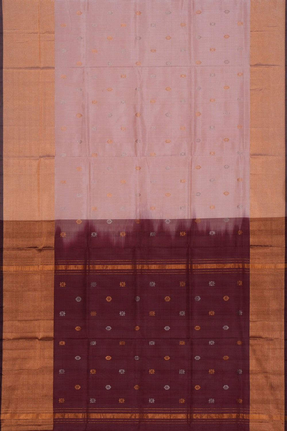 Uppada Silk Peach Saree