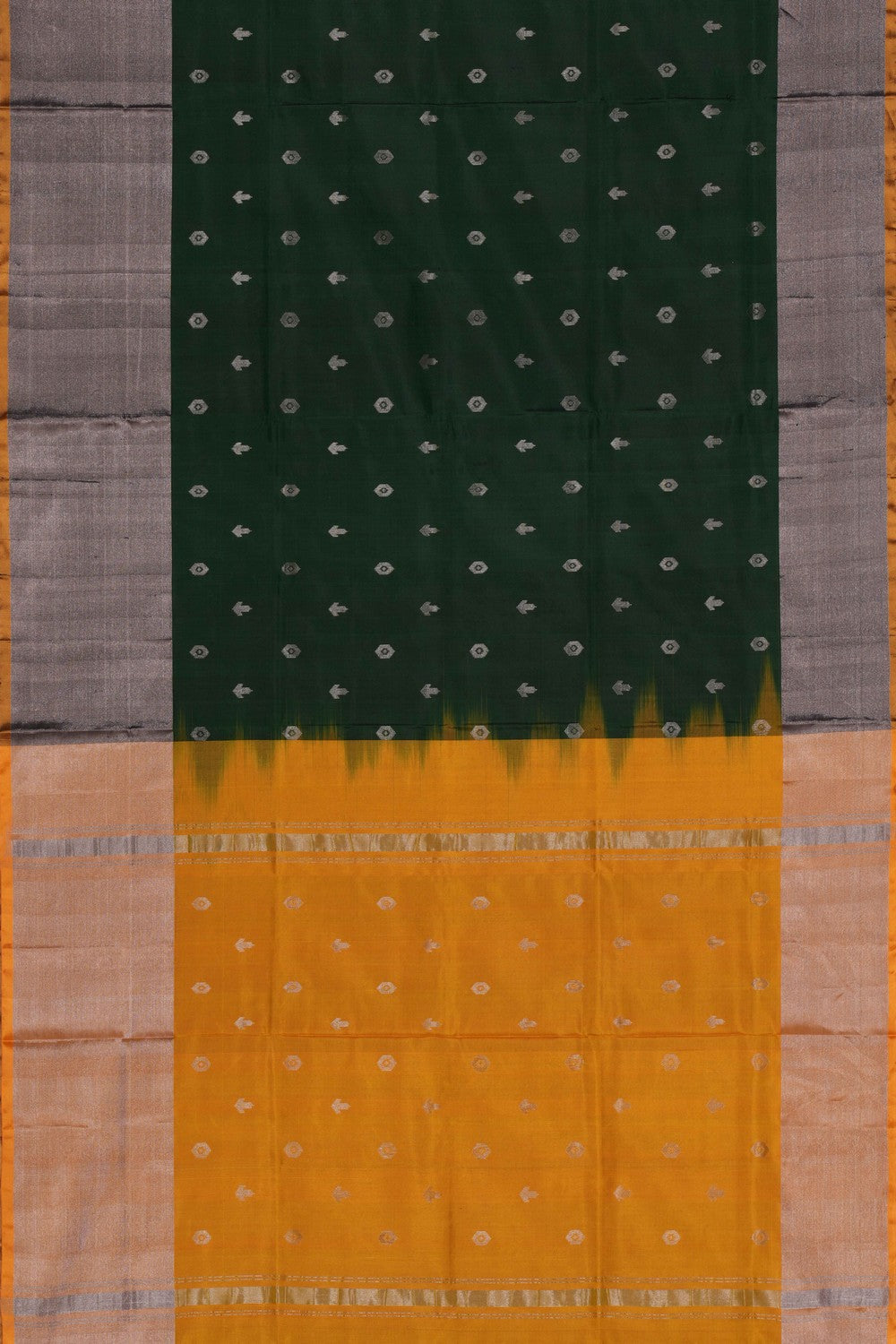 Uppada Silk Bottle Green Saree