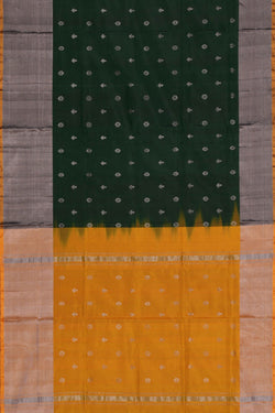 Image of Uppada Silk Bottle Green Saree