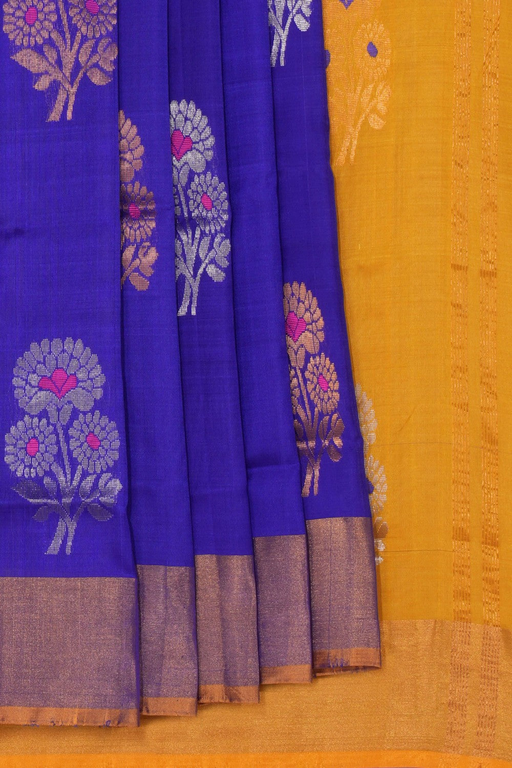 Uppada Silk Orchid Blue Saree