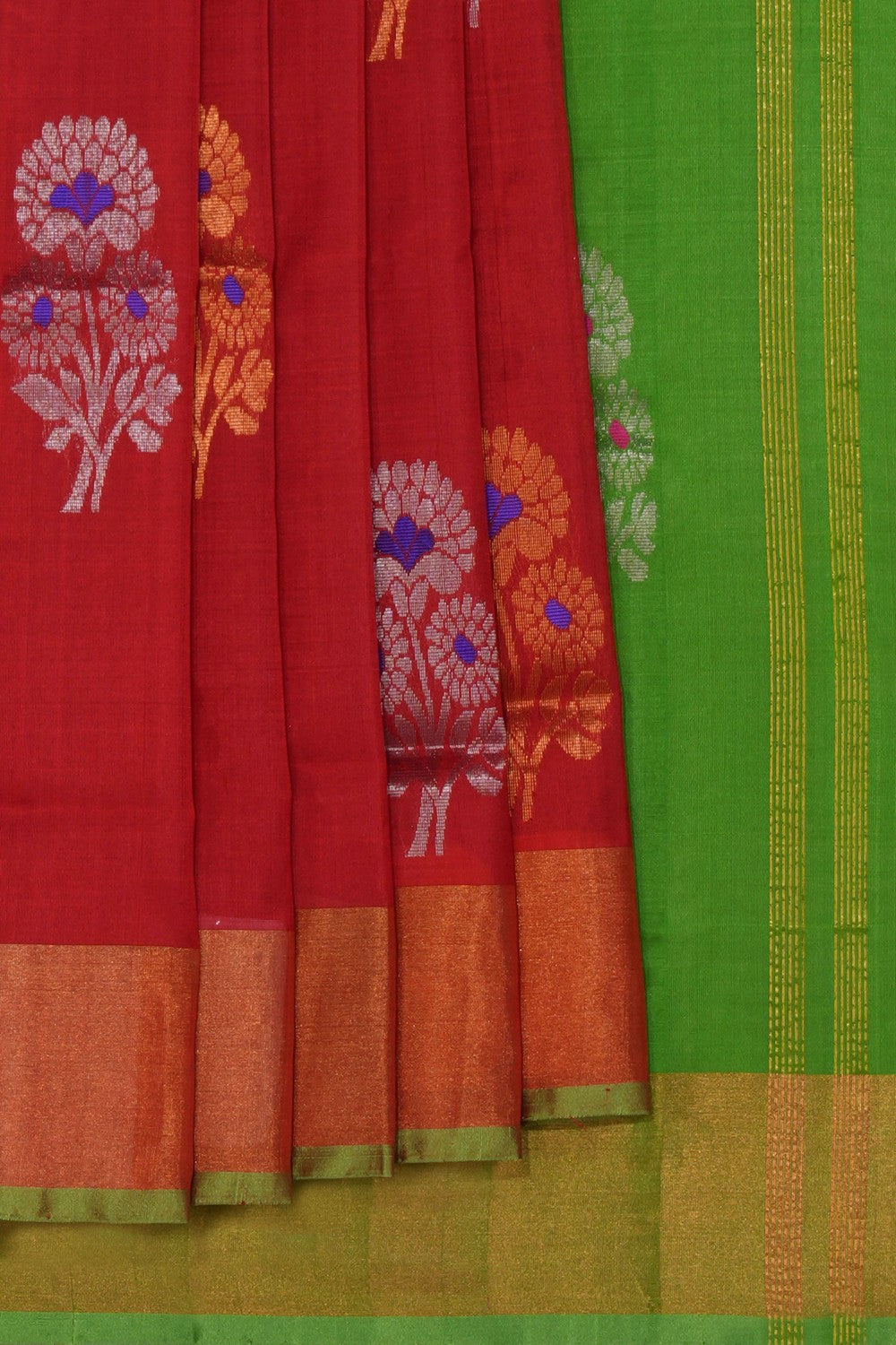 Uppada Silk Red Saree