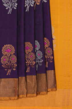 Image of Uppada Silk Purple Saree