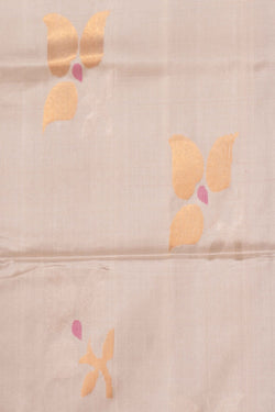 Image of Uppada Silk Ivory Off-White Saree