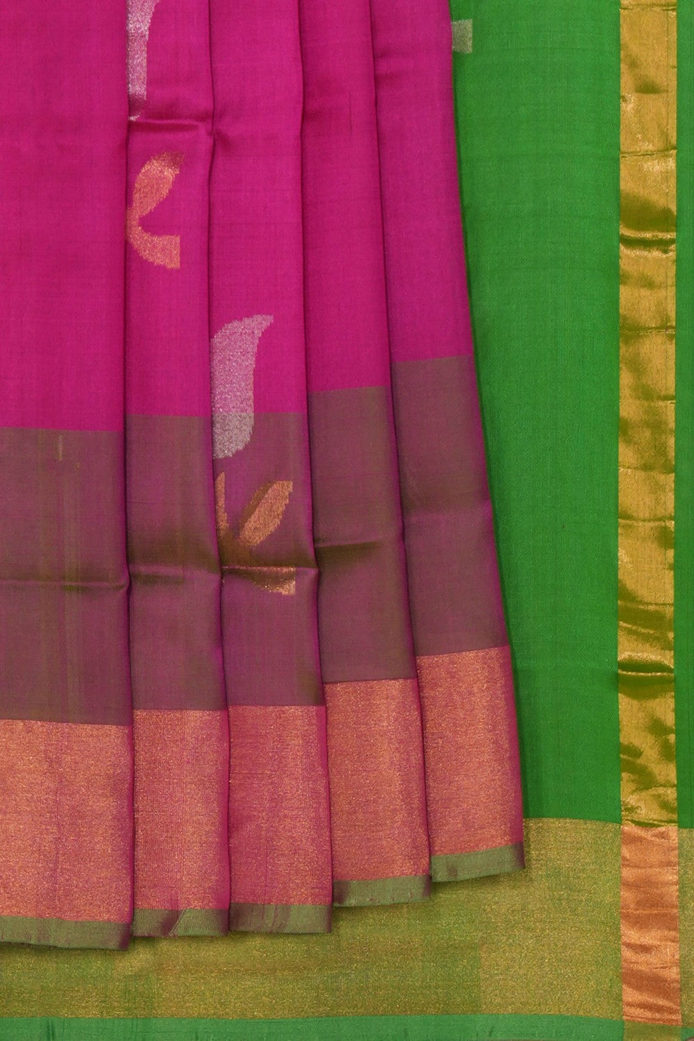 Uppada Silk Magenta-Pink Saree