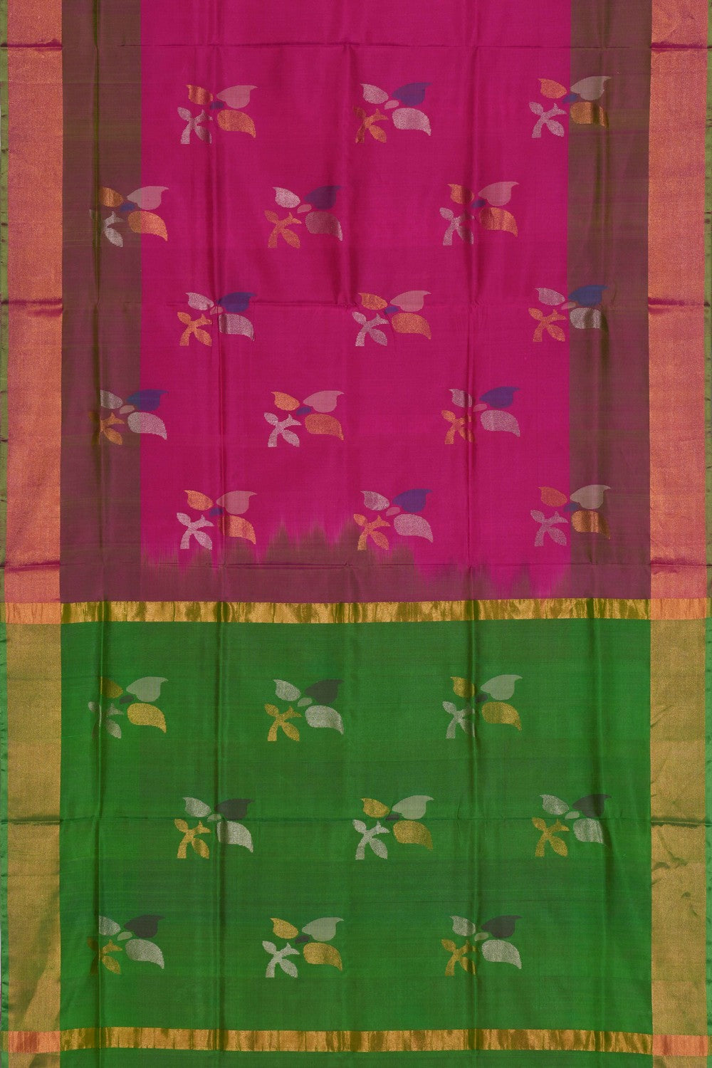 Uppada Silk Magenta-Pink Saree