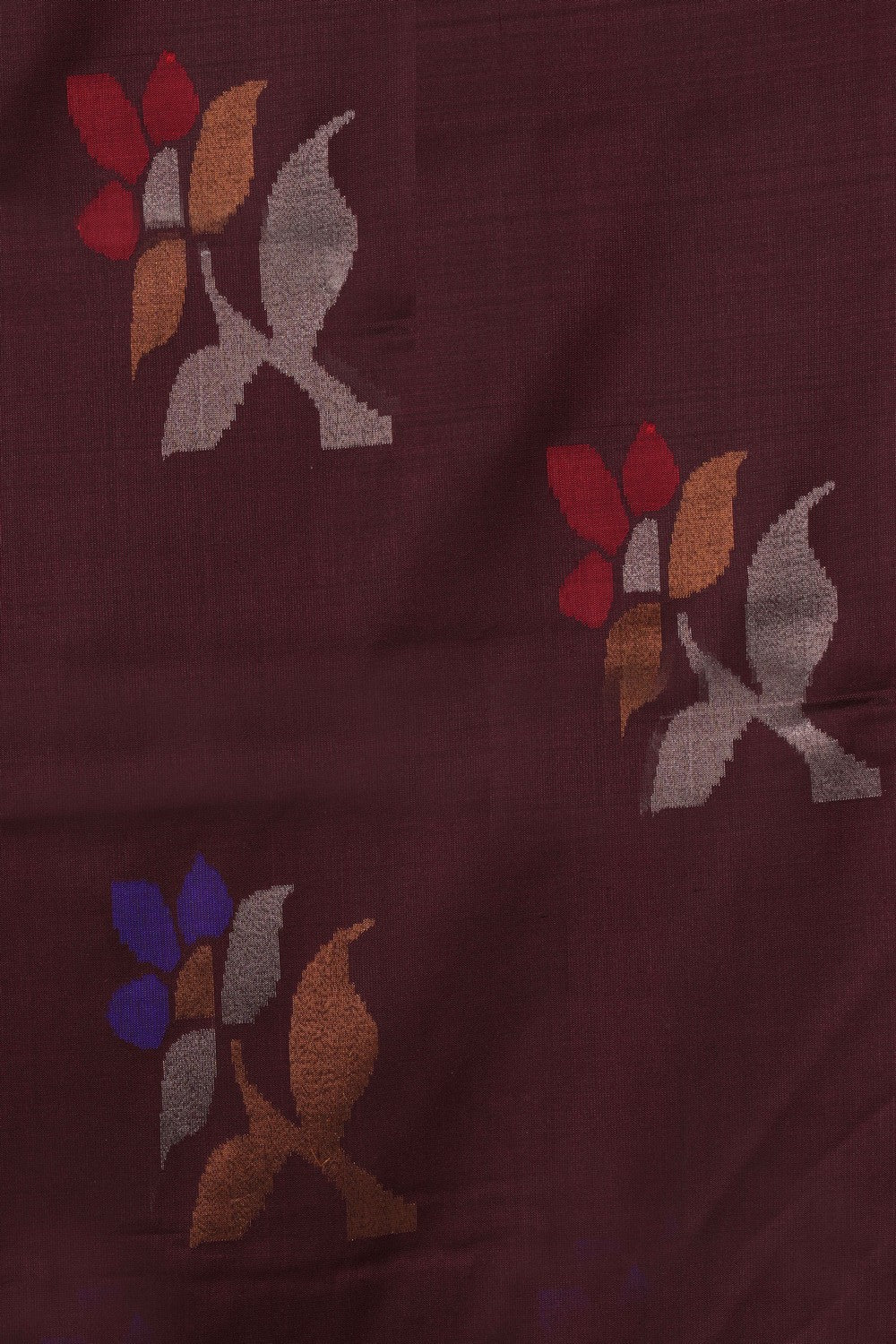 Uppada Silk Coffee Maroon Saree