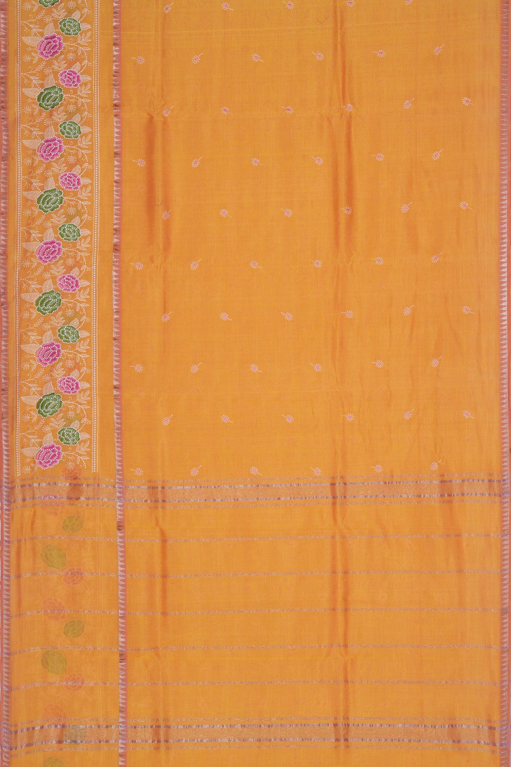 Mangalgiri Silk Embroidery Saree