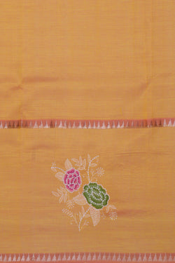 Image of Mangalgiri Silk Embroidery Saree