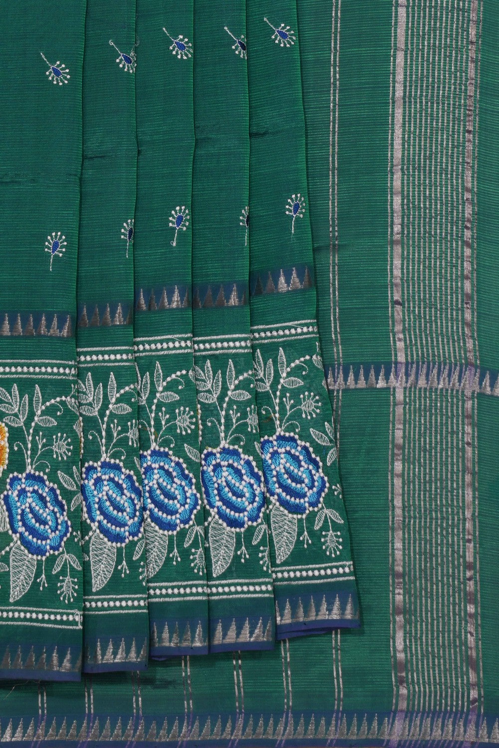 Mangalgiri Silk Embroidery Saree