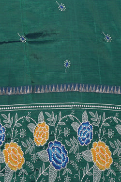 Image of Mangalgiri Silk Embroidery Saree