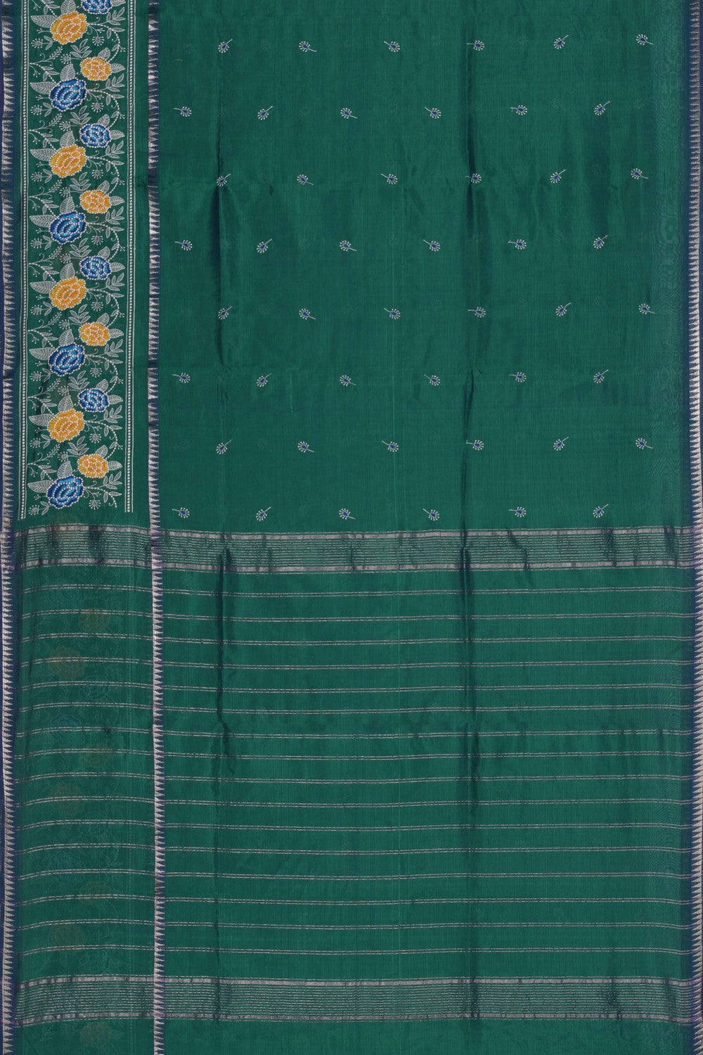 Mangalgiri Silk Embroidery Saree