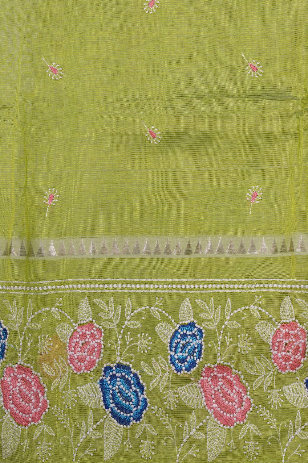 Mangalgiri Silk Embroidery Saree