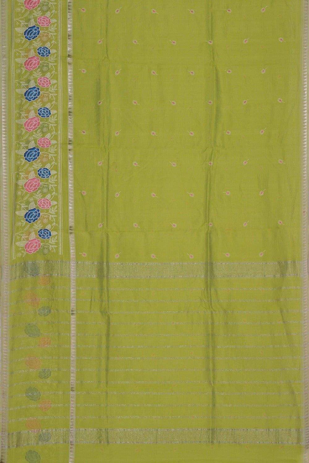 Mangalgiri Silk Embroidery Saree