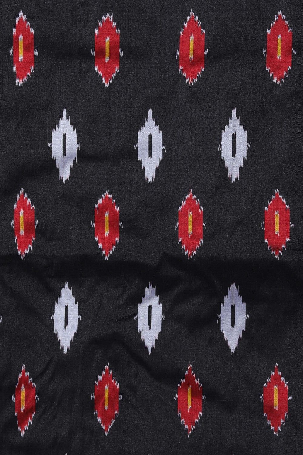Image of Pochampally Ikat Silk Black Saree
