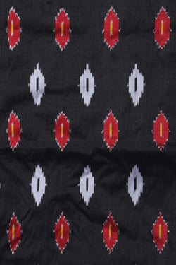 Image of Pochampally Ikat Silk Black Saree