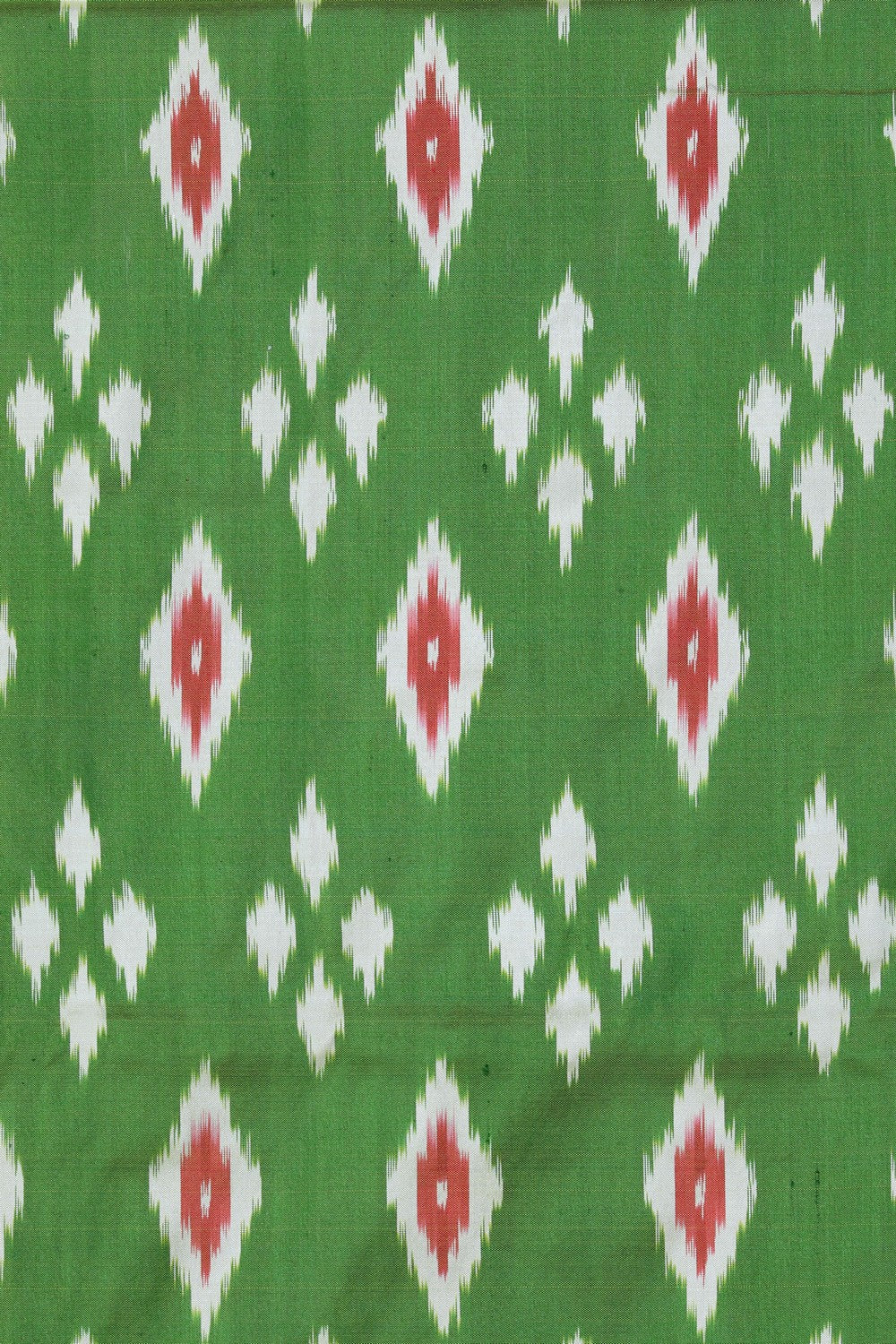 Pochampally Ikat Silk Green Saree