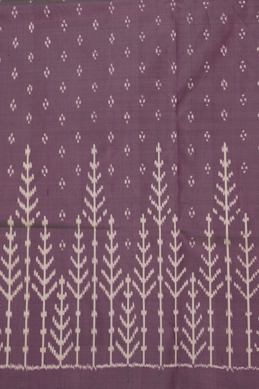 Pochampally Ikat Silk Purple Saree