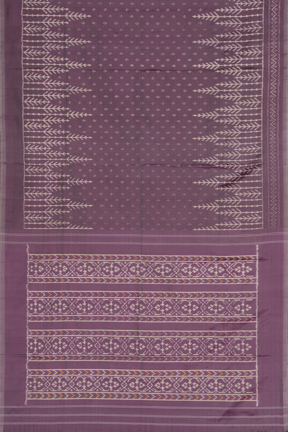 Pochampally Ikat Silk Purple Saree