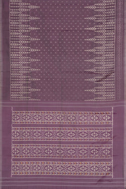 Image of Pochampally Ikat Silk Purple Saree