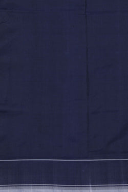 Image of Pochampally Ikat Silk Navy Blue Saree