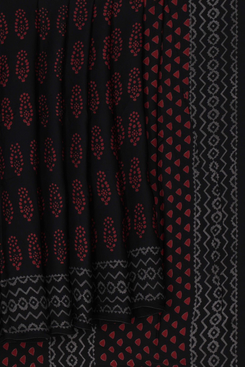 Image of Bagru Block Printed Saree