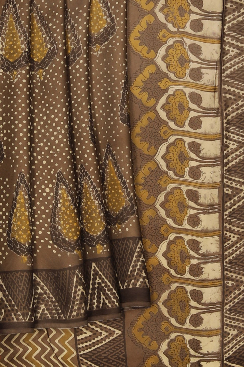 Image of Bagru Block Printed Saree