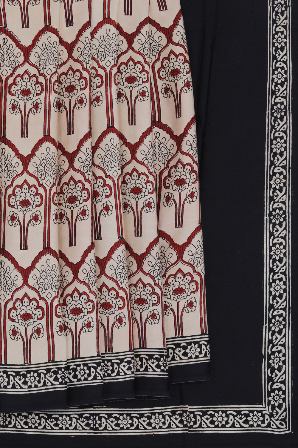 Image of Bagru Block Printed Saree