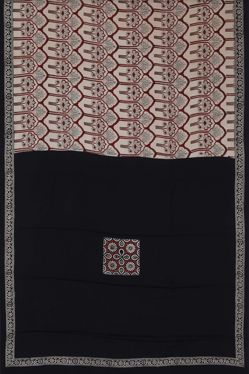 Image of Bagru Block Printed Saree
