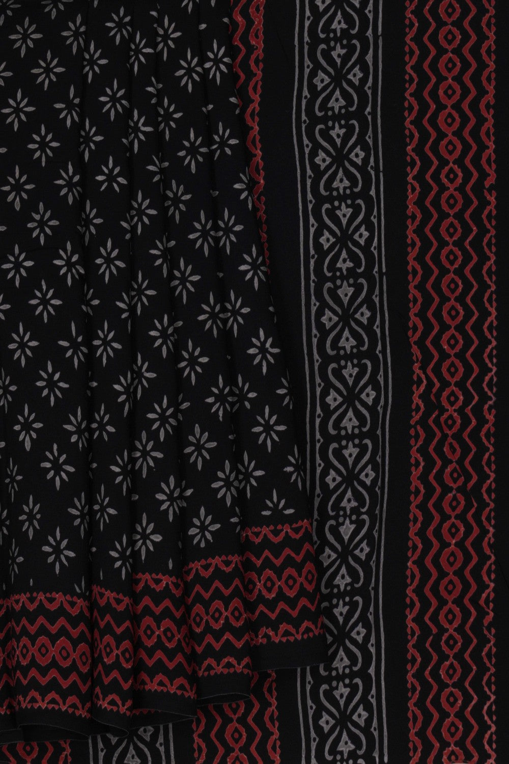Image of Bagru Block Printed Saree