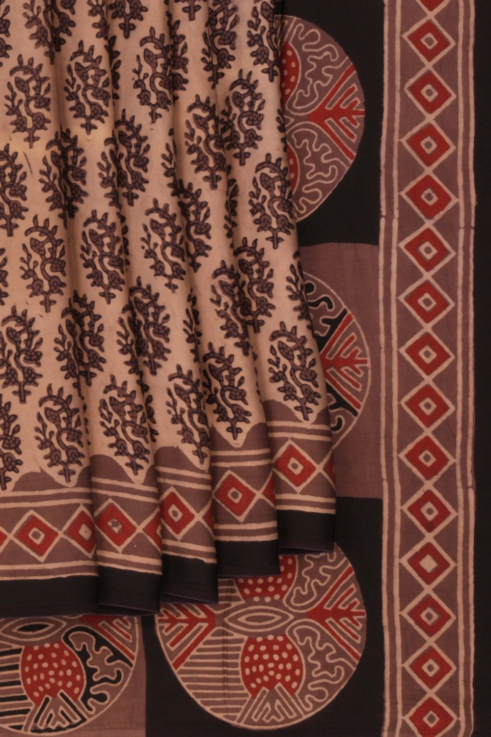 Bagru Block Printed Saree