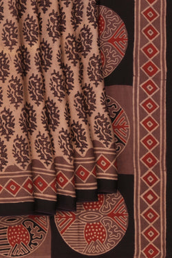 Image of Bagru Block Printed Saree