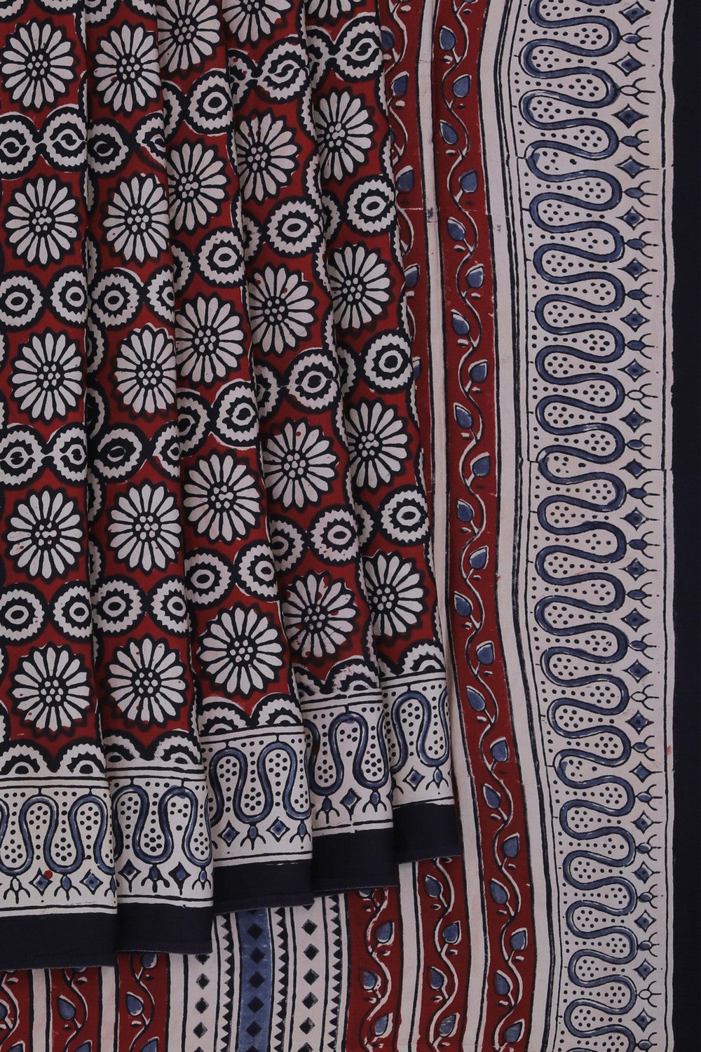 Image of Bagru Block Printed Saree