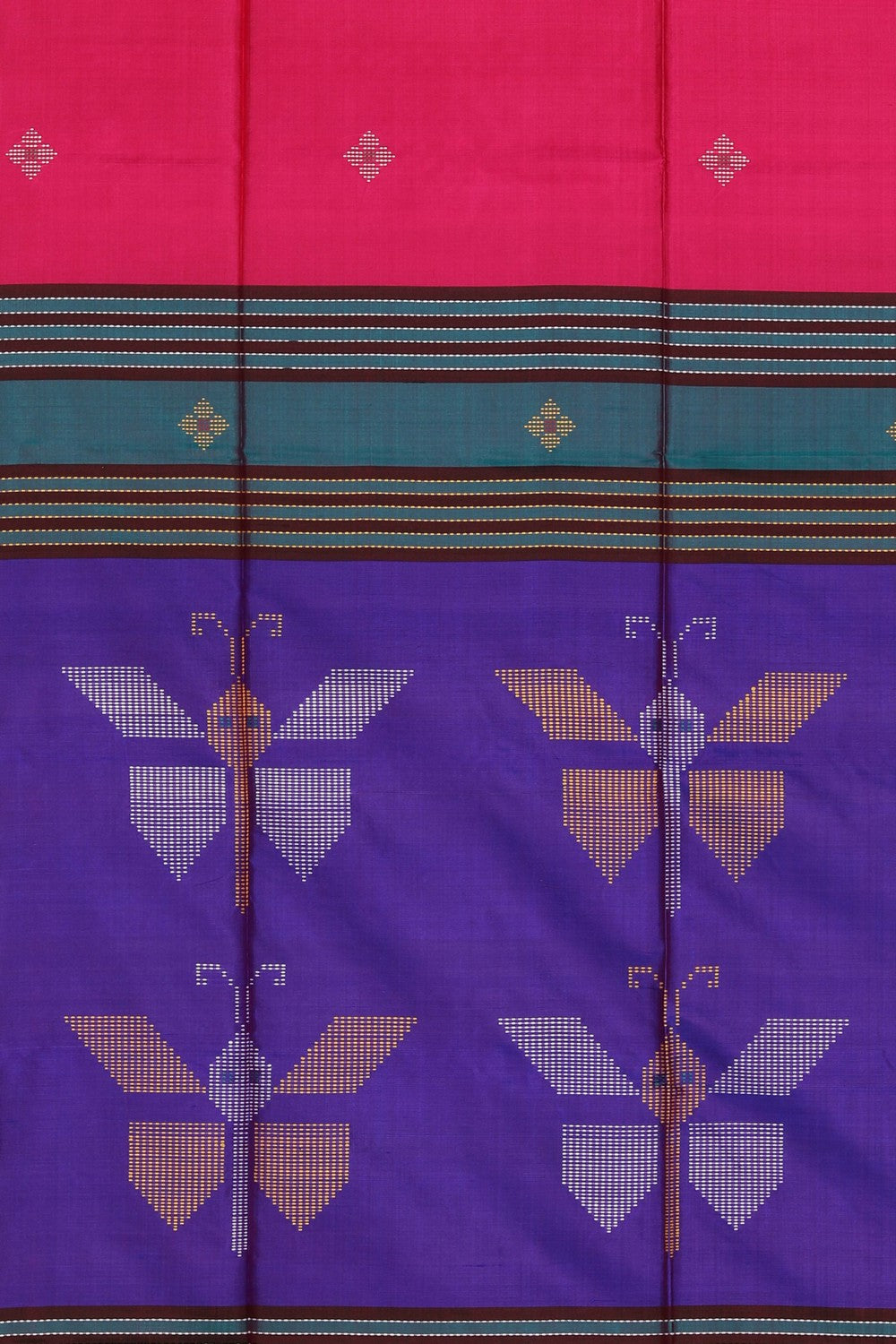 Bengal Silk Pink Saree