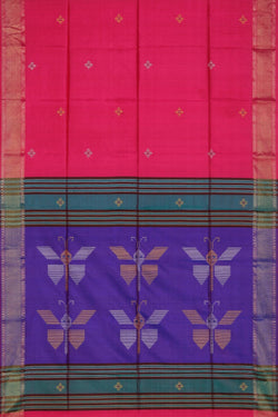 Image of Bengal Silk Pink Saree