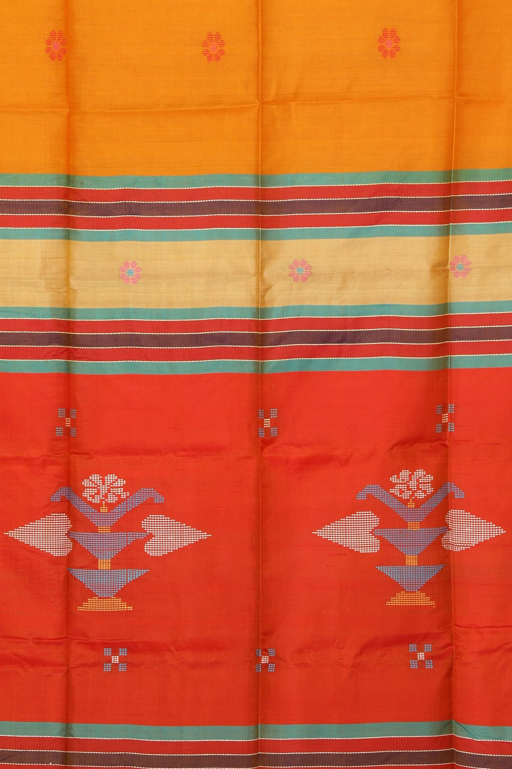 Bengal Silk Mustard Saree