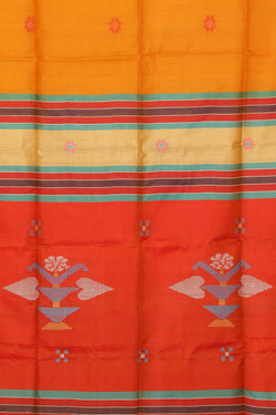 Image of Bengal Silk Mustard Saree