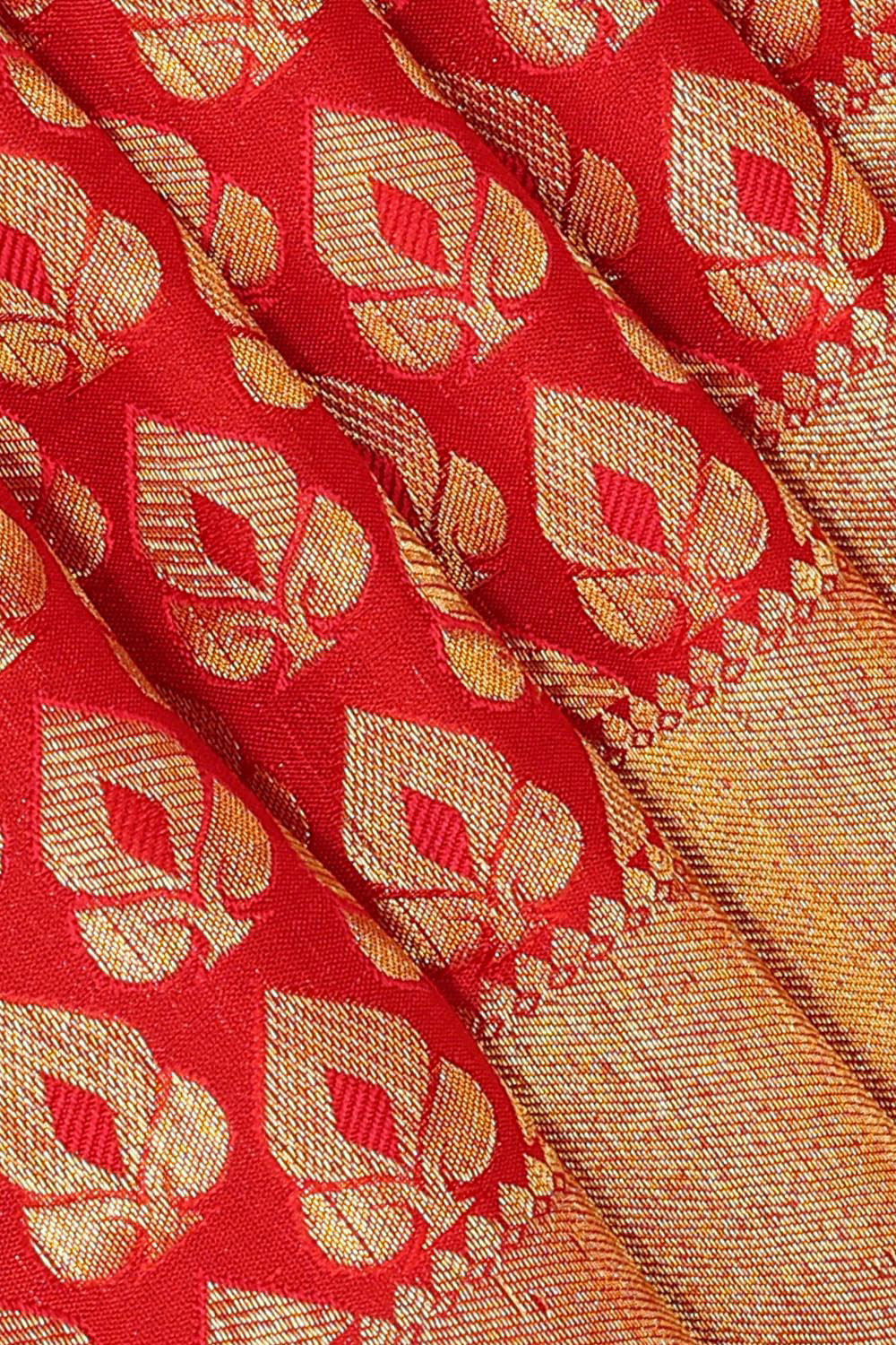 Kanchipattu Red Brocade Saree