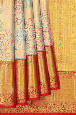 Image of Kanchipattu Gold Tissue Brocade Saree