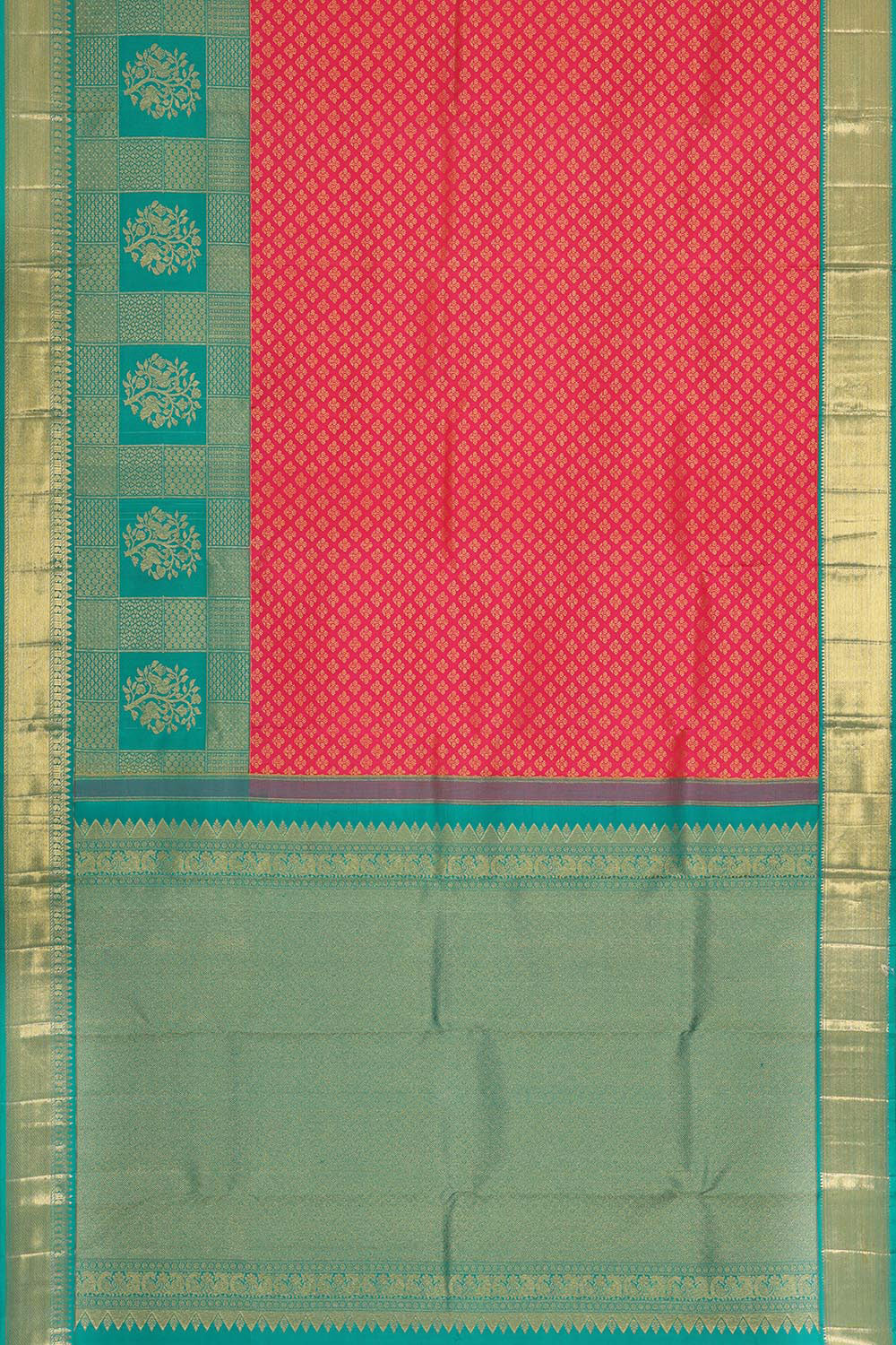 Kanchipattu Pink Brocade Saree