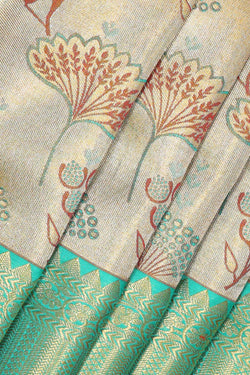 Image of Kanchipattu Gold Tissue Brocade Saree