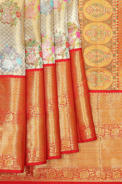 Image of Kanchipattu Gold Tissue Brocade Saree