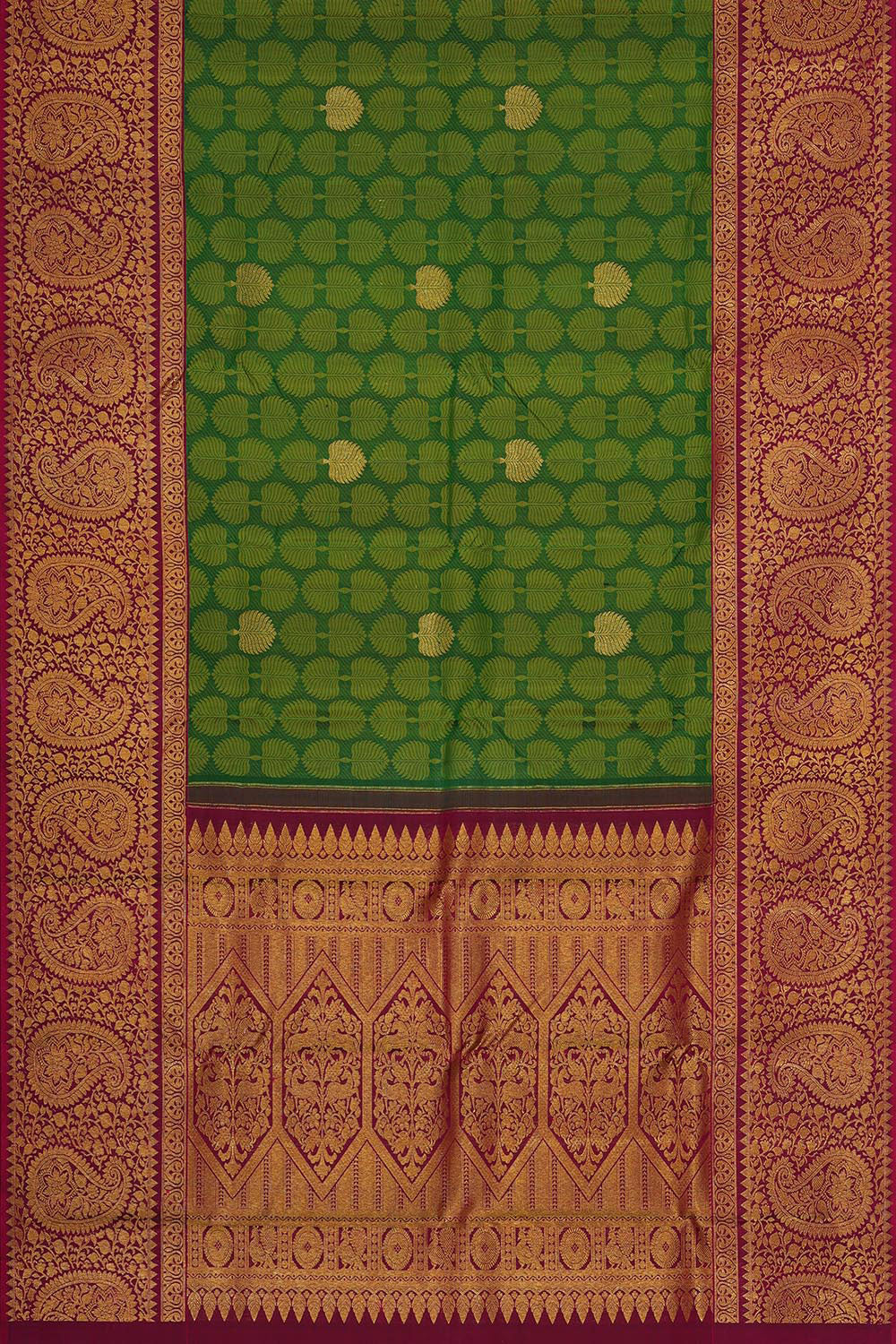 Kanchipattu Green Brocade Saree