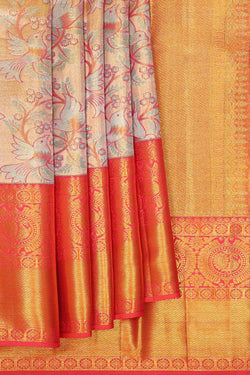 Image of Kanchipattu Gold Tissue Brocade Saree