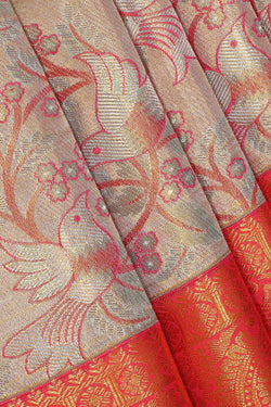 Image of Kanchipattu Gold Tissue Brocade Saree