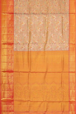 Image of Kanchipattu Gold Tissue Brocade Saree