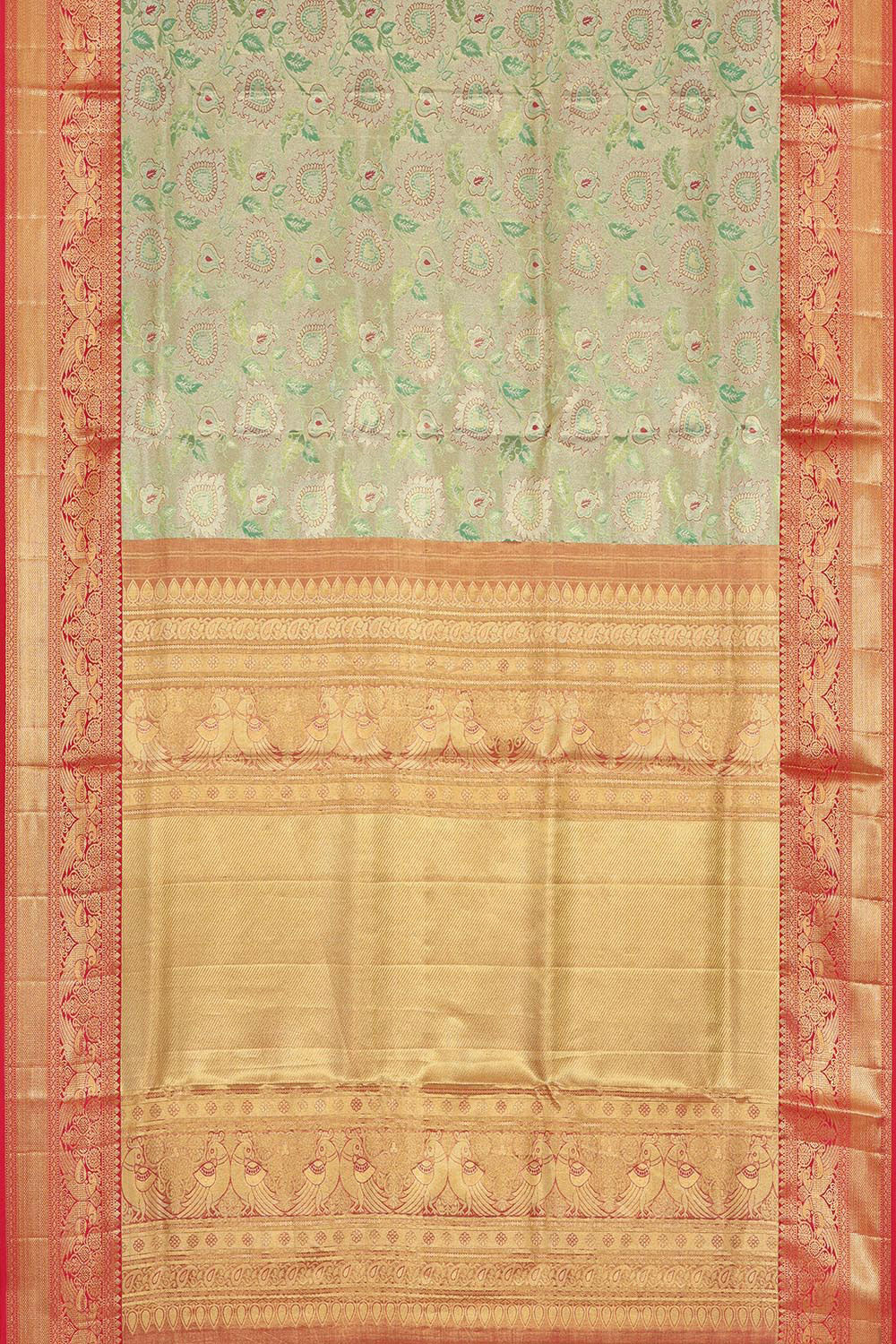 Kanchipattu Green Saree