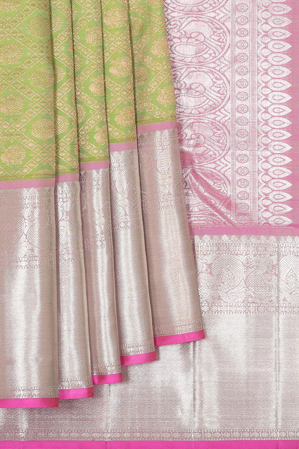 Kanchipattu Green Brocade Saree