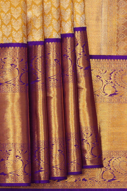 Image of Kanchipattu Gold Tissue Brocade Saree