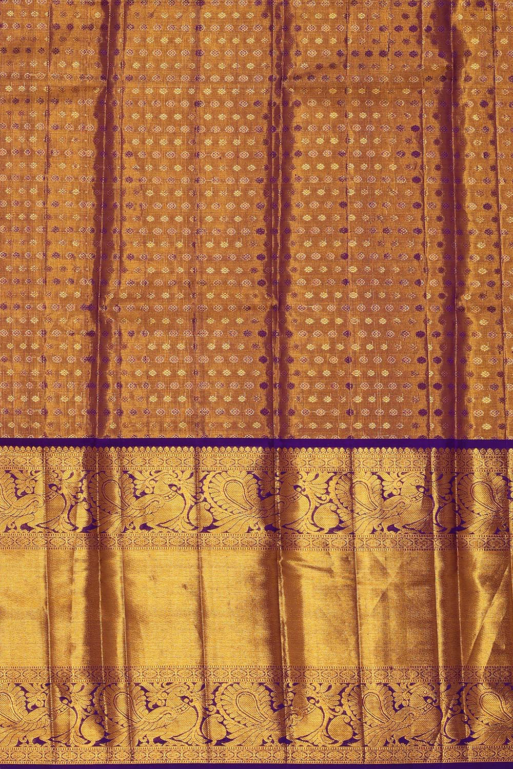 Kanchipattu Gold Tissue Brocade Saree