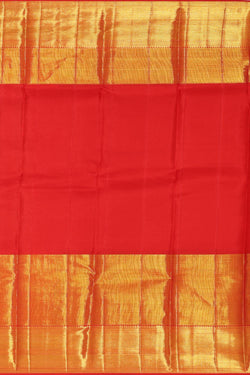 Image of Kanchipattu Red Tissue Brocade Saree